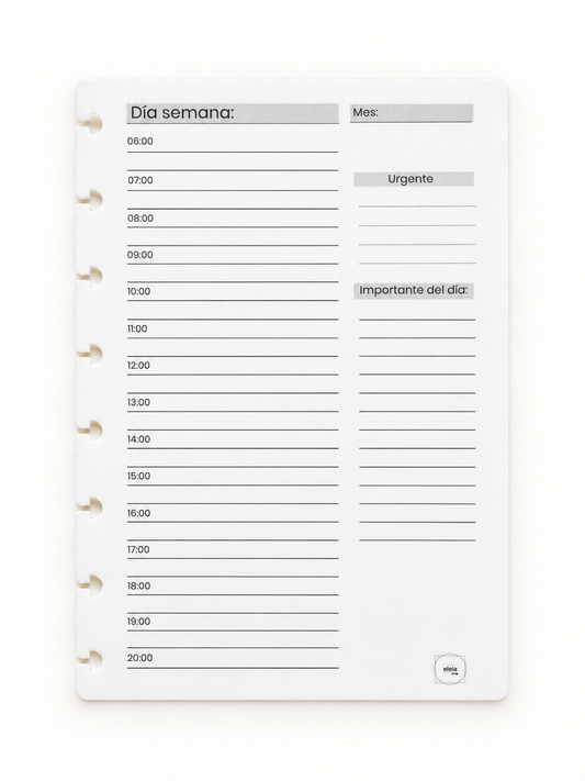 Ficha Planificador Diario
